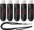 SanDisk 32GB (5 Pack) Cruzer Glide USB 3.0 Flash Drive SDCZ600-032G Bundle with (1) GoRAM Black Lanyard (32GB, 5 Pack)