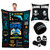 4 Pcs Christmas Gamer Gifts Set Gamer Throw Blanket Pillow Cover Case with Beanie Cap Socks for Men Him Teen Boys, Teenage Holiday Gift Box