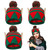 Toulite 4 Pcs Elf Hat Christmas Beanies Green and Red Santa Hat with Elf Ears Christmas Winter Gift for Women Men(Knitted Style)