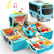 Geyiie Big School Bus Toys, Kids School Bus Toys with Music Preshool Leaning Toys