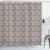 Ambesonne Modern Art Shower Curtain, New Age Retro Minimalist Concentric Spiral Vortex Abstract Work of Art, Cloth Fabric Bathroom Decor Set with Hooks, 69" W x 75" L, Charcoal Orange
