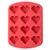 Wilton 2115-4374 Rosanna Pansino Silicone 8 16 Bit Heart Mold, Assorted