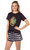Harry Potter Womens' Wizarding World Hogwarts Crest Sleep Pajama Set Shorts (Small) Multicolored