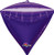 Anagram International Diamondz Purple Flat Balloon, 17", Multicolor