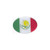 Knockout 812H 'Mexican Flag' Hitch Cover