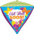 Anagram International Get Well Butterfly Diamondz Balloon, 17", Multicolor