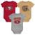 Outerstuff NFL Newborn Infants Game On 3 Piece Onesie Creeper Bodysuit Romper Set (San Francisco 49ers, 3-6 Months)