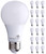 Bioluz LED 60 Watt LED Light Bulbs 2700K Warm White 9 Watts = 60W Light Bulbs Non-Dimmable A19 18 Pack