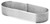 LACOR 68587 Perforated Oval Cake Mould, 8 x 28 x 3.5 cm, Silver