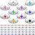 Bonuci 60 Pack Kids Tiara Crown Set Dress up Costume Party Accessories Princess Crown with Heart Stones Princess Tiara Plastic Crown for Little Girls Women Toddler Birthday Party Favors