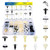 OAUTOO 170pcs Door Interior Trim Panel Retainer Clips Assortment for Ford Lincoln Mercury