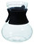 Hario Glass Tea Decanter with Built-in Filter, 500ml, Black