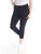 Calvin Klein Womens Plus Lattice Cropped Athletic Leggings Black 1X