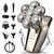 Head Shaver for Bald Men, Electric Razor for Men 5-in-1 Multifunctional Electric Head Shaver Bald Clippers for Men Wet/Dry Waterproof 7D Rotary Shaver Grooming Kit Rechargeable with LED Display