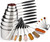 Measuring Cups and Spoons Set Stainless Steel Includes 8 Metal Measuring Cups 7 Nesting Measuring Spoons with 1 Leveler and 5 Mini Measuring Spoons for Dry and Liquid Ingredients