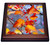 3dRose Red Hawthorn Berries, Orange, Yellow Leaves, Grey Background - Trivets (trv_328754_1)