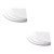 HOMSFOU 6 PCS Hanging Corner Shelf Wall Mount Floating Corner Shelf Wall Display Shelf Board Corner Bookshelf Corner Floating Shelves wooded White Shelves Wooden Bookshelf Bamboo Rural