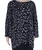 Alfani Womens Printed Pullover Blouse, Black, 1X