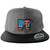 MTV Officially Licensed American Flag Standard Snapback Cap (Dark Grey-Black), One Size