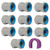 QuickFitting 1 inch Conduit Coupling | Push Install PVC Electrical Conduit Fitting | for Rigid Sch 40 and Sch 80 PVC Conduit | 10-Pack Liquid Tight Conduit Connectors