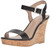 Charles by Charles David Women's Lindy Wedge Sandal, Black, 8 Medium US