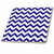 3dRose ct_110746_1 Chevron Pattern Navy Blue and White Zigzag-Ceramic Tile, 4-Inch
