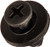 uxcell 20 Pcs 15mm x 6mm Black Plastic Push-Type Clips