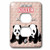 3dRose lsp_55519_6 Killer Panda Design on A Pattern Background  2 Plug Outlet Cover