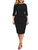 Plus Size Dresses for Curvy Women Black Fall Wedding Guest Homecoming Semi Formal Bodycon Work Midi Dress for Women