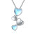 Dreamboat Heart Necklace 925 Sterling Silver Moonstone Necklace Heart Pendant Necklace Moonstone Jewelry for Women