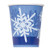 9oz Winter Snowflake Holiday Party Cups, 8ct