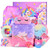 CUTEUP Unicorn Gifts Toys for Girls Age 4 5 6 7 8 9 10 Years Old Unicorn Birthday Gift Ideas Blanket Gifts Baskets for Daughter, Kids, Teen, Unicorn Gifts Boxes As Christmas Thanksgiving Day Gift