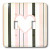 3dRose lsp_38118_2 White Heart On Black and Pink Stripes Double Toggle Switch