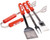 BSI PRODUCTS NCAA Nebraska Cornhuskers 4-Piece BBQ Set, One Size (61205)