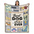 AJIIUSV Dog Mom Gifts for Women, Dog Mom Throw Blanket 60x80 Inch Gifts for Dog Lovers, Gifts for Dog Moms, Best Dog Mom Ever, Gifts for Dog Owners for Christmas Thanksigiving