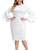 Hanna Nikole Elegant Dresses for Women Cocktail Work Business Office Semi Formal Pencil Dress White 18W
