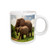 3dRose Mama N Baby Elephants in Wild Mug, 11-Ounce