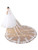 ELAWBTY 1 Tier Floral Lace Wedding Bridal Veil For Bride 3.5M White Royal Length