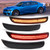 FetonAuto Amber Red LED Side Marker Lights for Dodge Charger SRT Hellcat Scat Pack 2015 2016 2017 2018 2019 2020 2021 2022 2023, Smoked Lens Front Rear Kit