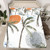 Orange Sunset Print Bed Cover(1 Fitted Sheet+1 Pillow Case),Watercolor Tropical Plant Bedding Set for Kids Teens Room Decor,Coconut Tree Palm Leaves Bed Sheet Set,3Pcs Full Size