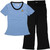 Robe Factory Star Trek Sciences Junior Pajama Set Medium Blue