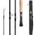 SF Fly Fishing Rod 4 Piece 3 or 4 Weight 7.6FT Matt Black Fly Rod Carbon Fiber for Starter Trout