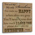 3dRose dpp_79152_1 You are My Sunshine in Brown Word Art Vintage Song Wall Clock, 10 by 10-Inch