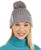 Calvin Klein Solid Cable Beanie Heather Mid Grey One Size
