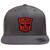 Transformers Officially Licensed Autobots 3D Patch Premium Snapback Cap (Dark Grey), One Size