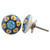 Indian Shelf 16 Pack Vintage Cabinet Knobs & Pulls|Sun Flower One Hole Drawer Pulls|Door Knobs Blue|Knobs for Kitchen Cabinets Ceramic|Vintage Knobs for Dresser Drawers|Furniture Knobs for Dresser