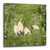 3dRose dpp_20895_1 Cranes in Bamboo Forest-Wall Clock, 10 by 10-Inch