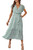PRETTYGARDEN Women's 2023 Floral Boho Dress Wrap V Neck Short Sleeve Belted Ruffle Hem A-Line Flowy Maxi Dresses (Green_01,XX-Large)