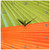 3dRose DPP_20646_1 Green Orange Palm Leaves Wall Clock, 10 by 10-Inch