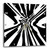 3dRose LLC dpp_25734_1 Black and White Abstract Art Wall Clock, 10 by 10-Inch